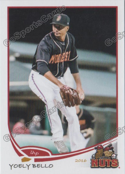 2016 Modesto Nuts Yoely Bello