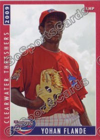 2009 Clearwater Threshers Yohan Flande