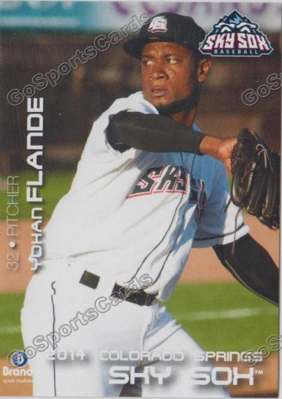 2014 Colorado Springs Sky Sox Yohan Flande