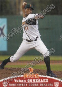 2009 Boise Hawks Yohan Gonzalez