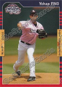 2011 New Hampshire Fisher Cats Yohan Pino