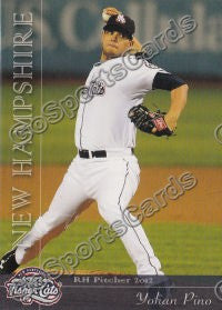 2012 New Hampshire Fisher Cats Yohan Pino