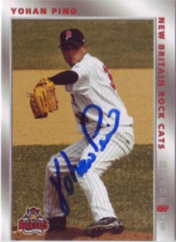 Yohan Pino 2008 New Britain Rock Cats (Autograph)