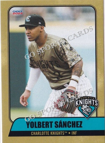 2023 Charlotte Knights Yolbert Sanchez