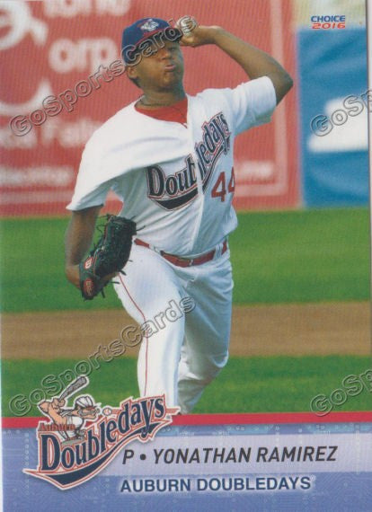 2016 Auburn Doubledays Yonathan Ramirez