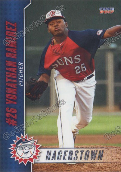 2017 Hagerstown Suns Yonathan Ramirez