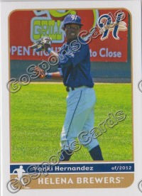 2012 Helena Brewers Yonki Hernandez