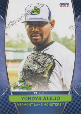 2016 Vermont Lake Monsters Yordy Yordys Alejo