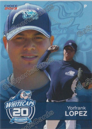 2013 West Michigan Whitecaps Yorfrank Lopez
