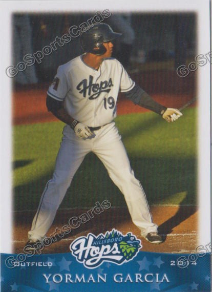 2014 Hillsboro Hops Yorman Garcia