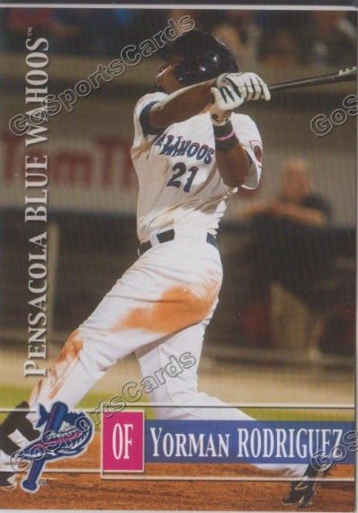 2014 Pensacola Blue Wahoos Yorman Rodriguez