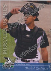 2012 Missoula Osprey Yosbel Gutierrez