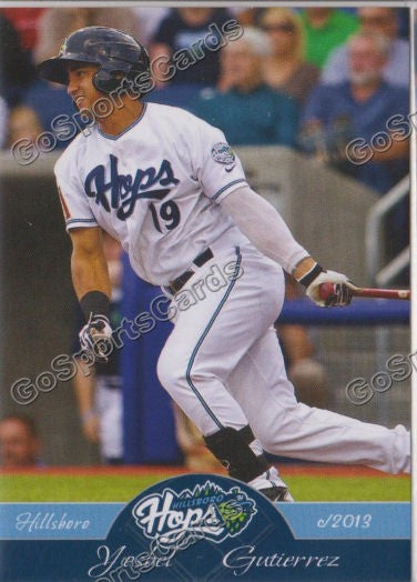 2013 Hillsboro Hops Yosbel Gutierrez