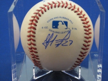 Yoslan Herrera signed Baseball Auto