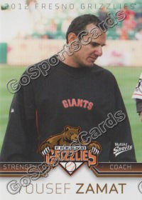 2012 Fresno Grizzlies Yousef Zamat
