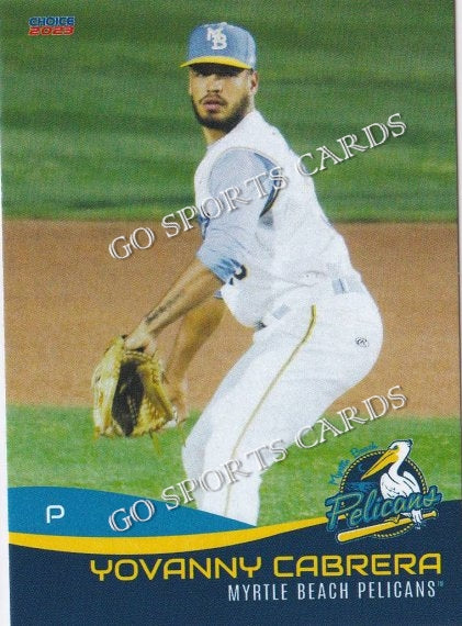 2023 Myrtle Beach Pelicans Yovanny Cabrera