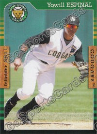 2011 Kane County Cougars Yowill Espinal