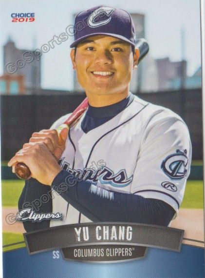 2019 Columbus Clippers Yu Chang