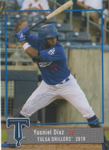 2018 Tulsa Drillers Yusniel Diaz