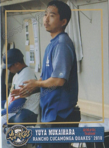 2018 Rancho Cucamonga Quakes Yuya Mukaihara