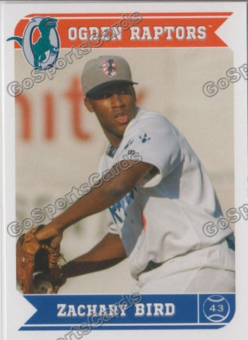 2013 Ogden Raptors Zack Zachary Bird