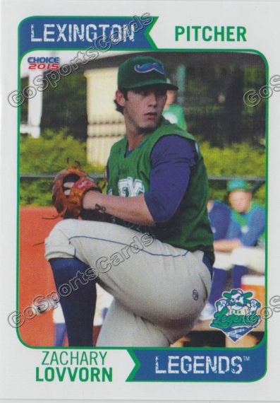 2015 Lexington Legends Zachary Zach Lovvorn
