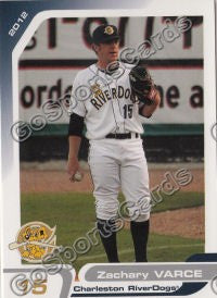 2012 Charleston Riverdogs Zachary Varce