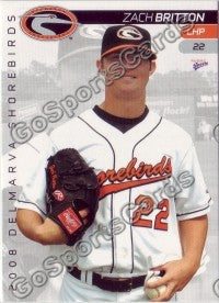 2008 Delmarva Shorebirds Zach Britton