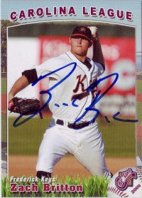 Zach Britton 2009 Carolina League All Star (Autograph)