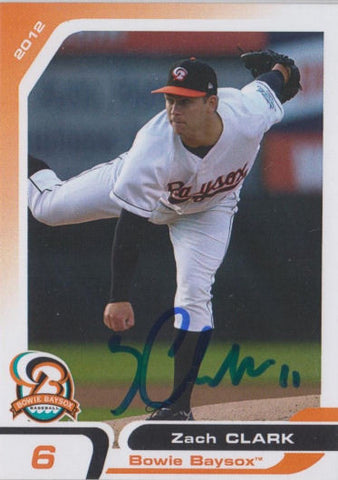 Zach Clark 2012 Bowie Baysox (Autograph)