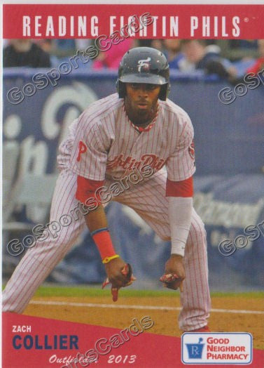 2013 Reading Fightins Phils Updated SGA 2nd Zach Collier