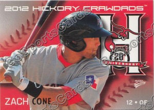 2012 Hickory Crawdads Zach Cone
