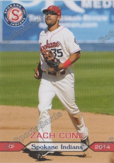 2014 Spokane Indians Zach Cone