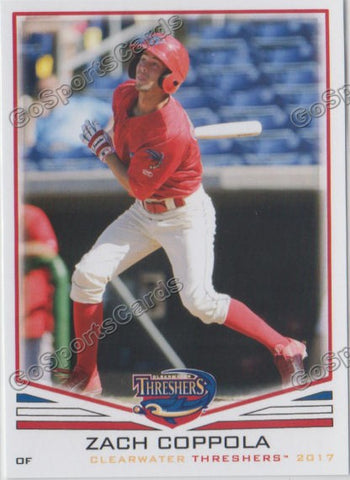 2017 Clearwater Threshers Zach Coppola
