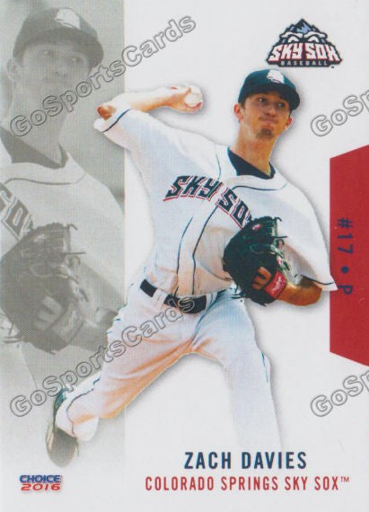 2016 Colorado Springs Sky Sox Zach Davies