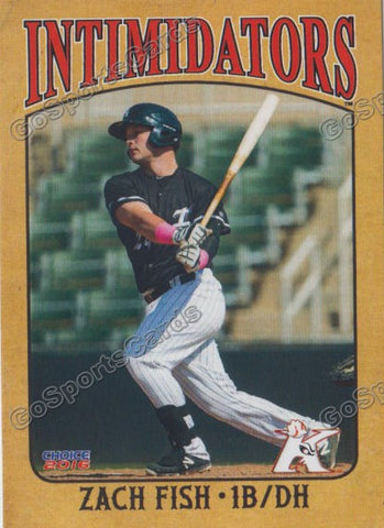  2016 Kannapolis Intimidators Zach Fish