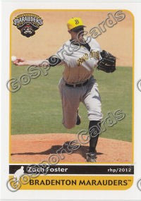 2012 Bradenton Marauders Zach Foster