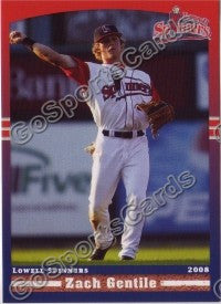 2008 Lowell Spinners Zach Gentile