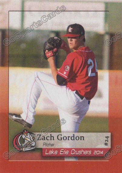 2014 Lake Erie Crushers Zach Gordon