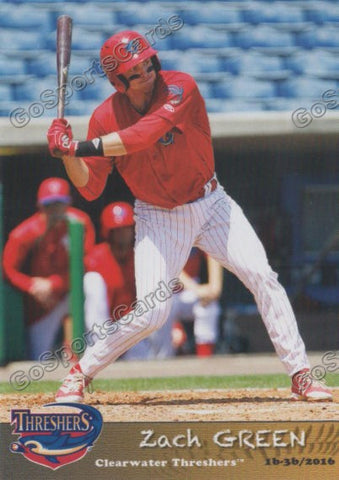 2016 Clearwater Threshers Zach Green