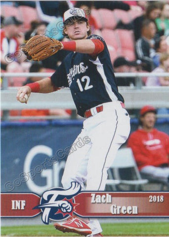 2018 Reading Fightin Phils Zach Green