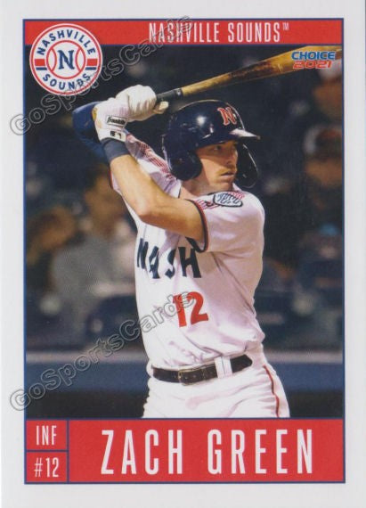 2021 Nashville Sounds Zach Green