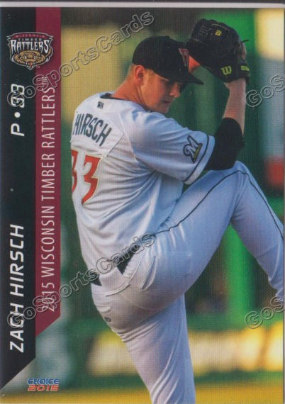2015 Wisconsin Timber Rattlers Zach Hirsch