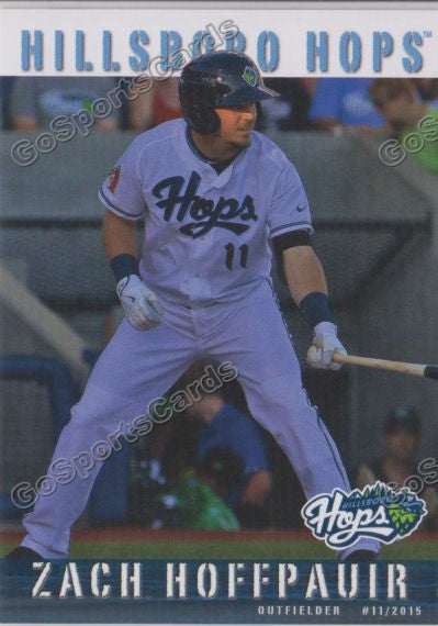 2015 Hillsboro Hops Zach Hoffpauir