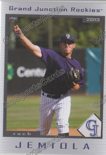 2013 Grand Junction Rockies Zach Jemiola
