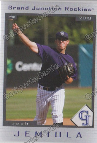 2013 Grand Junction Rockies Zach Jemiola