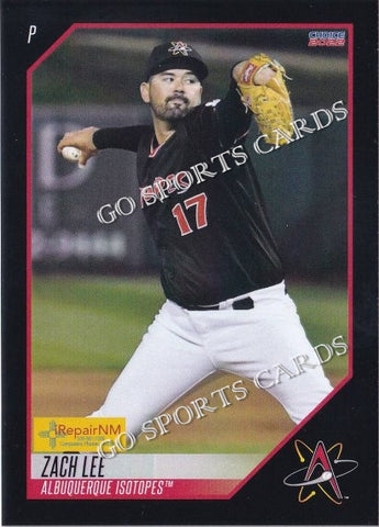 2022 Albuquerque Isotopes SGA Zach Lee