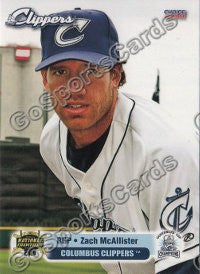 2011 Columbus Clippers Zach McAllister