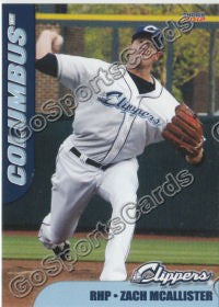 2012 Columbus Clippers Zach McAllister