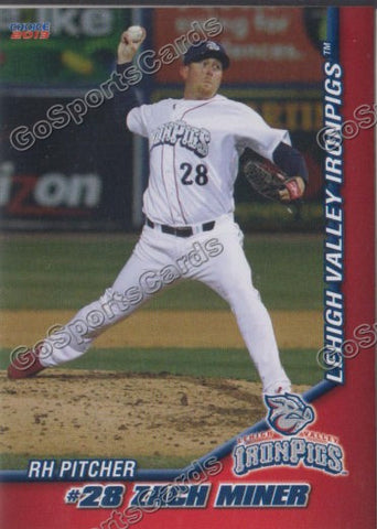 2013 Lehigh Valley IronPigs Zach Miner